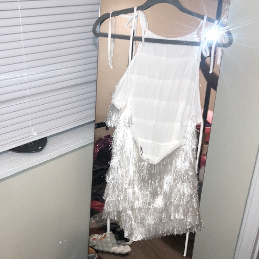 Blithe white blackout dress size small